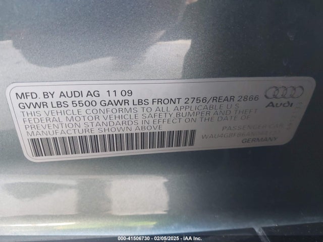 2010 AUDI A6 WAU4GBFB6AN044121 Photo 8