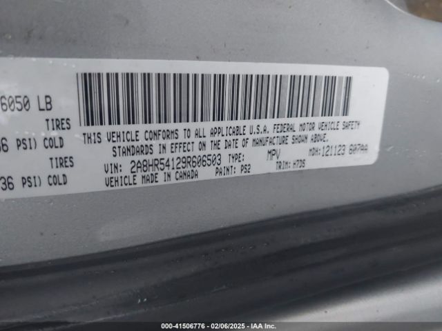 2009 CHRYSLER TOWN & COUNTRY 2A8HR54129R606503 Photo 8