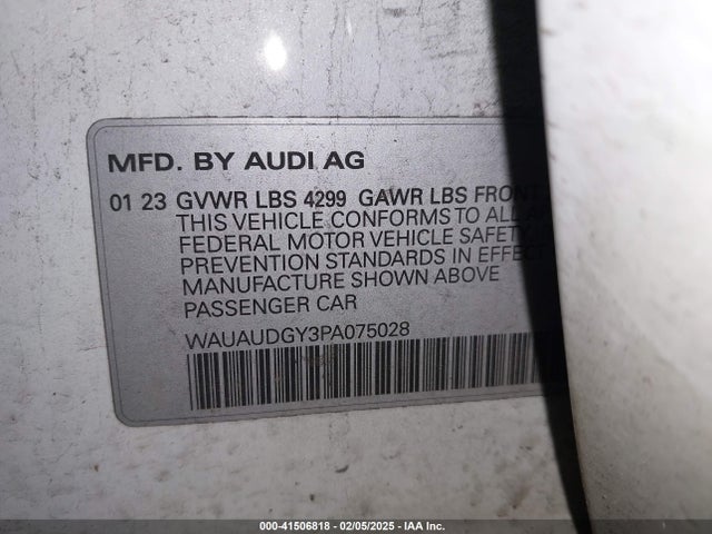 2023 AUDI A3 WAUAUDGY3PA075028 Photo 8