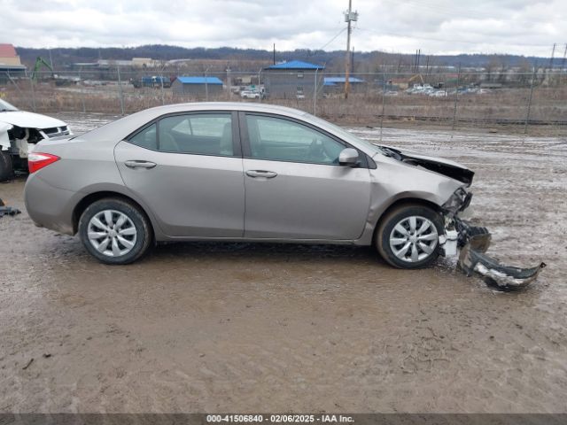 2T1BURHE6GC696722 Toyota COROLLA LE