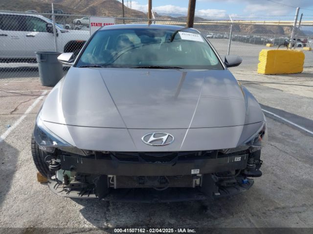 KMHLM4AJ6PU076465 Hyundai Elantra Hybrid Blue