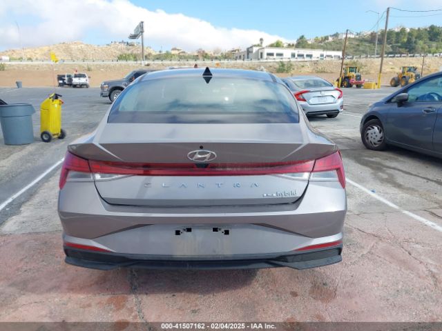 KMHLM4AJ6PU076465 Hyundai Elantra Hybrid Blue