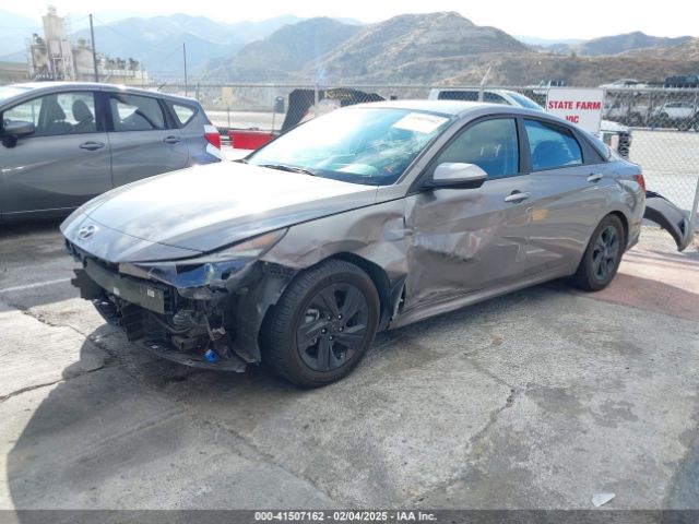 KMHLM4AJ6PU076465 Hyundai Elantra Hybrid Blue