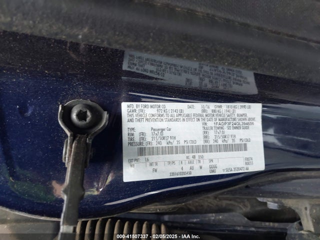 Ford FOCUS SE 2016 1FADP3F24GL394656 Image 9