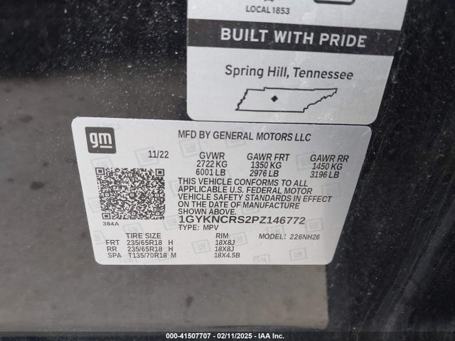 2023 CADILLAC XT5 1GYKNCRS2PZ146772 Photo 8