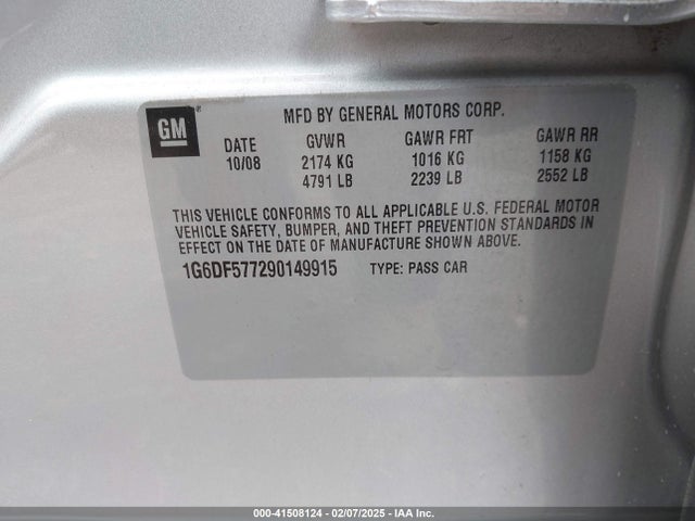 2009 CADILLAC CTS 1G6DF577290149915 Photo 8