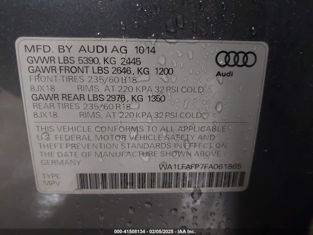 Audi Q5 2.0t Premium 2015 WA1LFAFP7FA061865 Image 9
