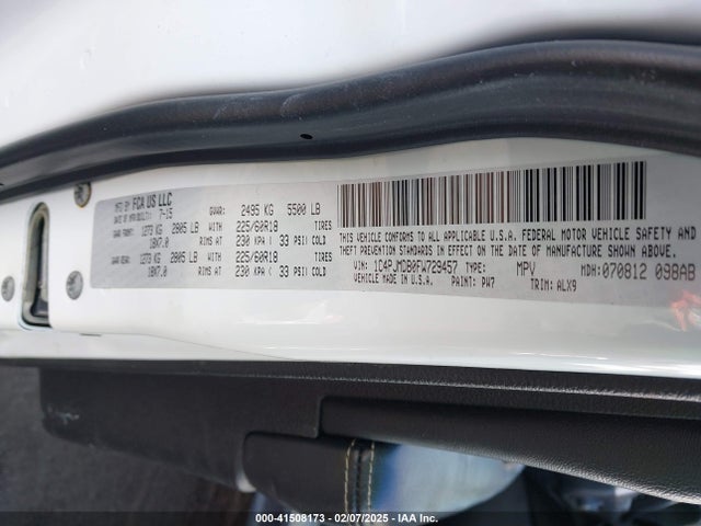 Jeep Cherokee Limited 2015 1C4PJMDB0FW729457 Image 9