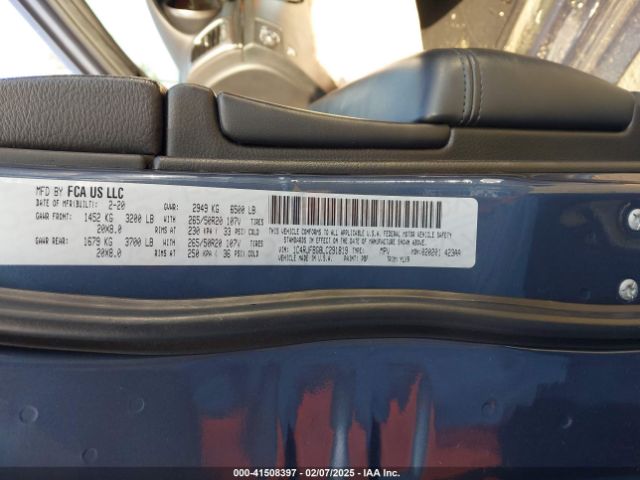 2020 JEEP GRAND CHEROKEE 1C4RJFBG8LC291819 Photo 8