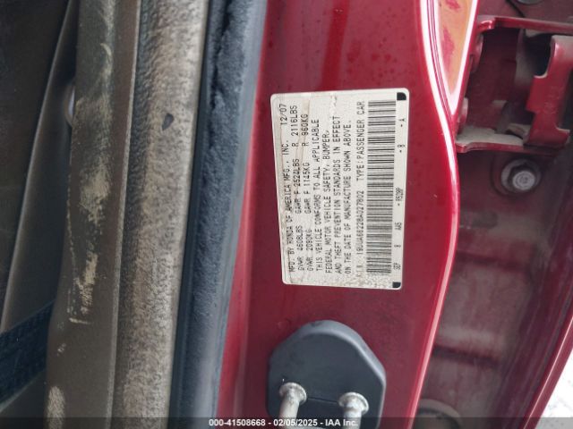 2008 ACURA TL 19UUA66228A027802 Photo 8