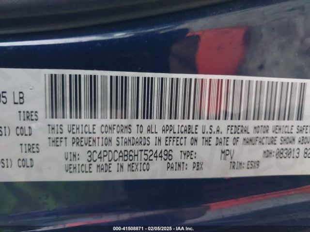2017 DODGE JOURNEY 3C4PDCAB6HT524496 Photo 8