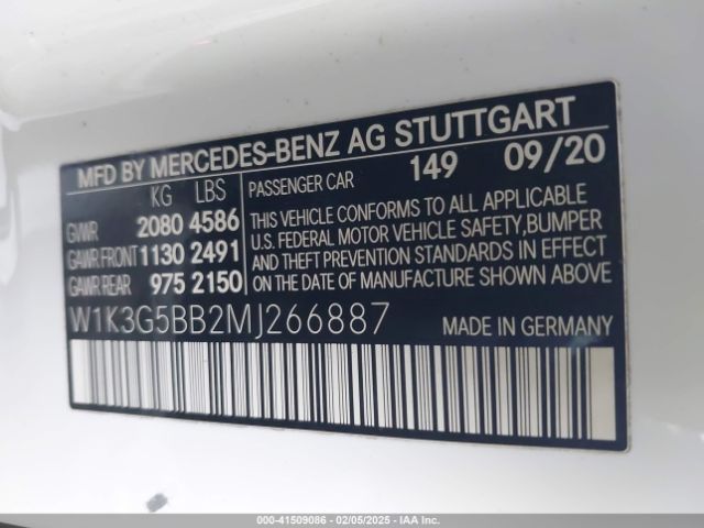 2021 MERCEDES-BENZ AMG A 35 W1K3G5BB2MJ266887 Photo 8