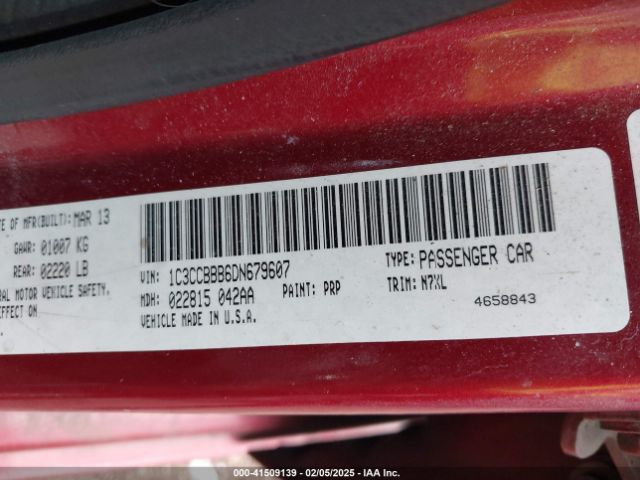 2013 CHRYSLER 200 1C3CCBBB6DN679607 Photo 8