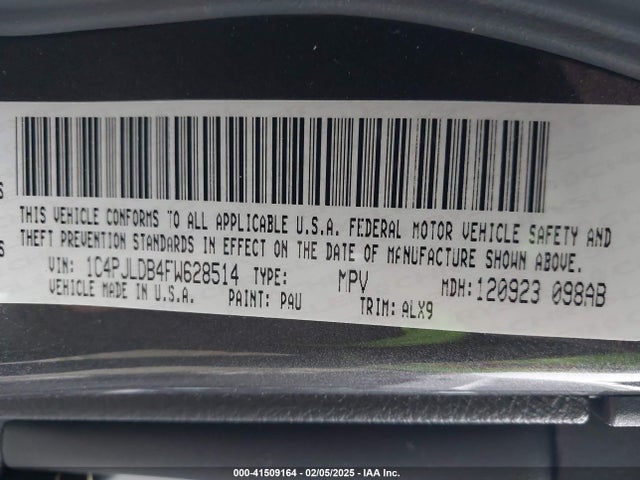 Jeep Cherokee Limited 2015 1C4PJLDB4FW628514 Image 9