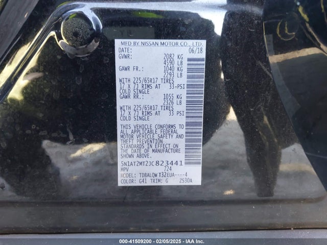 Nissan ROGUE SV 2018 5N1AT2MT2JC823441 Image 9