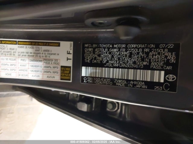 Toyota Prius Xle Awd-e 2022 JTDL9MFUXN3039673 Image 9