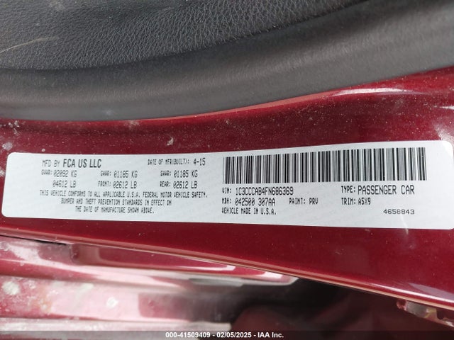 1C3CCCAB4FN686369 Chrysler 200 Limited