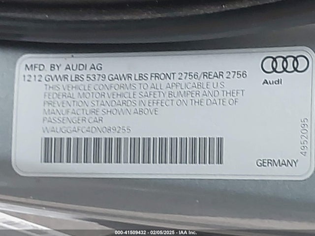 2013 AUDI A6 WAUGGAFC4DN089255 Photo 8