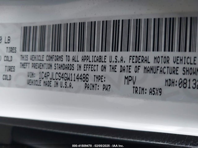 Jeep Cherokee Latitude 2016 1C4PJLCS4GW114486 Image 9