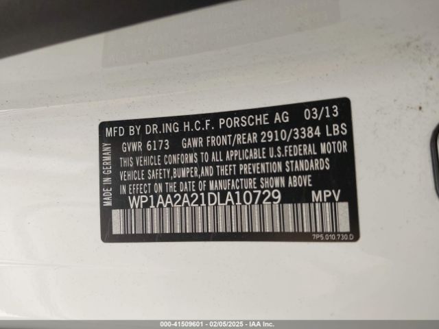 2013 PORSCHE CAYENNE WP1AA2A21DLA10729 Photo 8