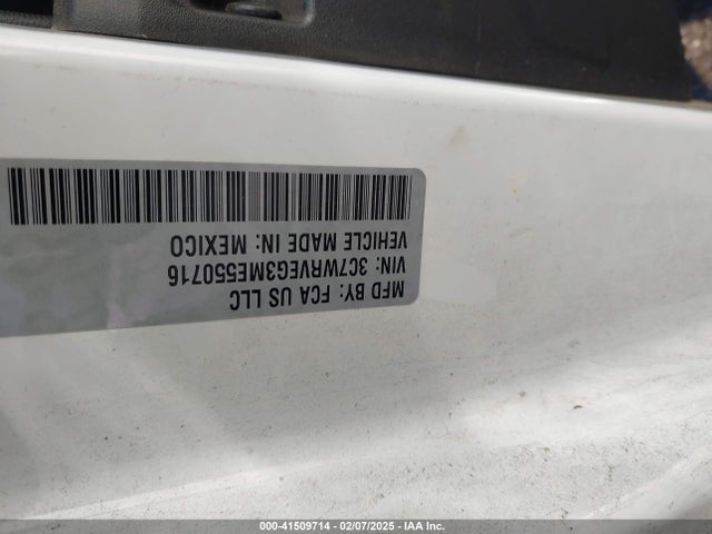 RAM Promaster 3500 Cab Low Roof 2021 3C7WRVEG3ME550716 Image 9