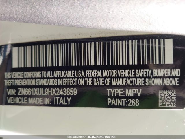 ZN661XUL9HX243859 Maserati Levante