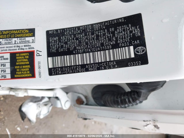 Toyota CAMRY SE 2014 4T1BF1FK1EU411599 Image 9