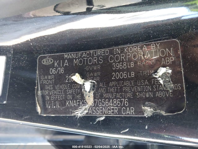 KIA Forte 5-door Lx 2016 KNAFK5A87G5648676 Image 9