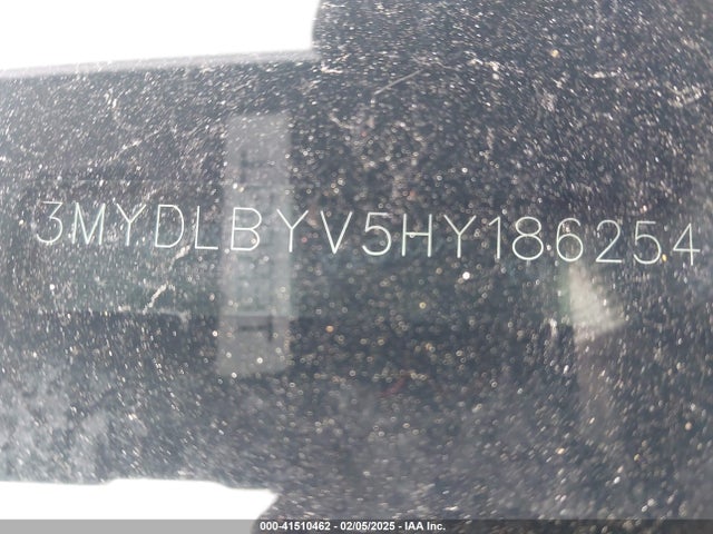 3MYDLBYV5HY186254 Toyota YARIS IA