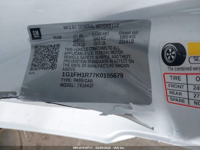 1G1FH1R77K0155679 Chevrolet CAMARO 2SS