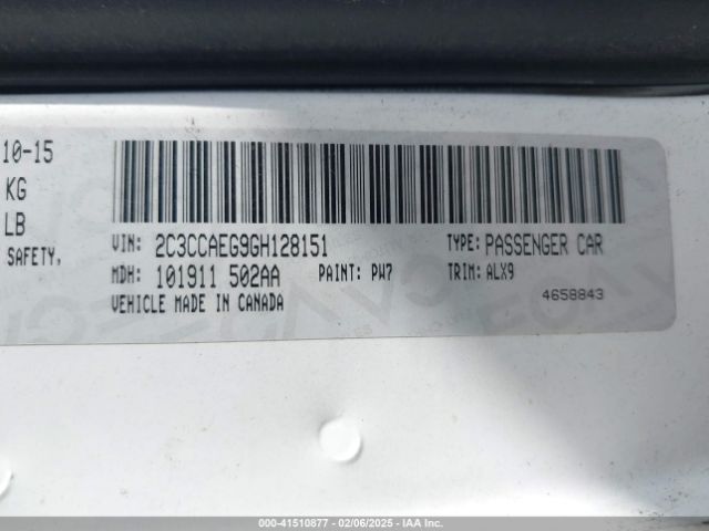 2C3CCAEG9GH128151 Chrysler 300C