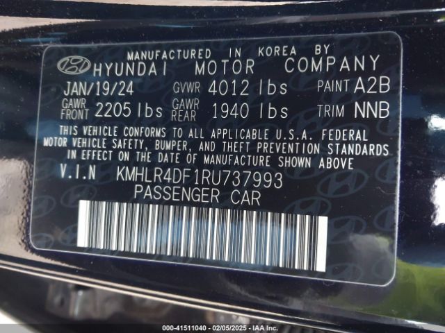 KMHLR4DF1RU737993 Hyundai Elantra N Line