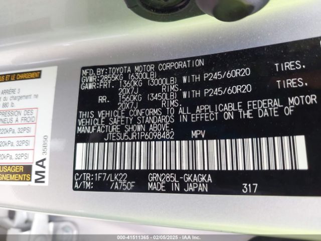 JTESU5JR1P6098482 Toyota 4runner Trd Sport