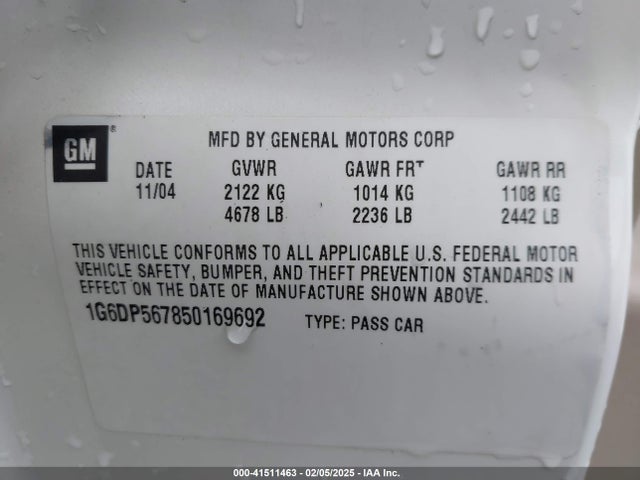 2005 CADILLAC CTS 1G6DP567850169692 Photo 8