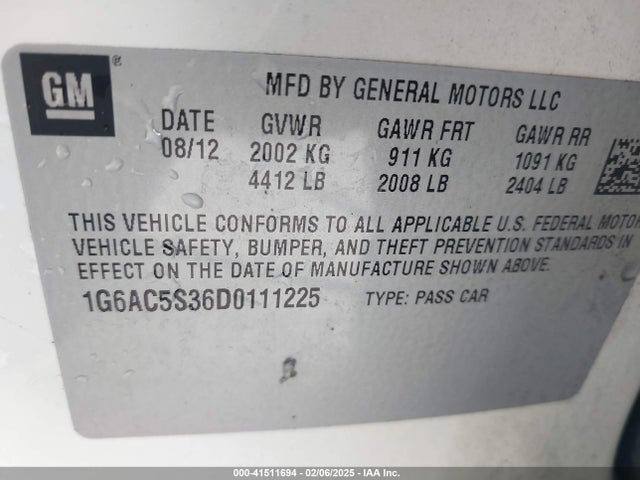 2013 CADILLAC ATS 1G6AC5S36D0111225 Photo 8