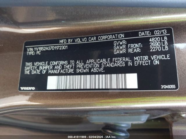 2013 VOLVO S80 YV1952AS7D1172301 Photo 8