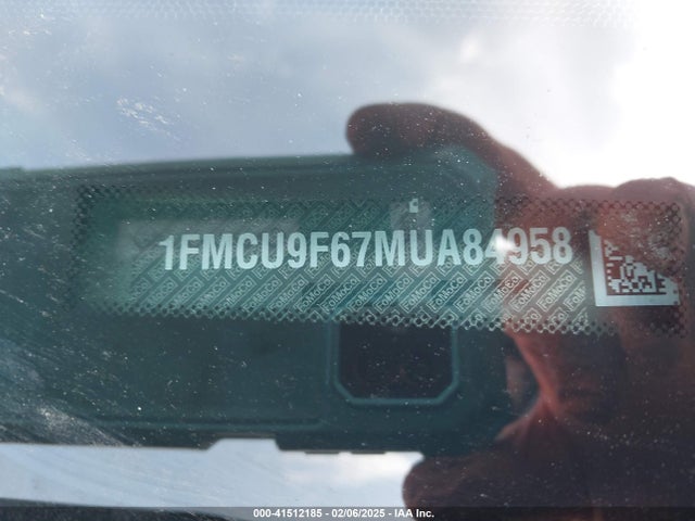 1FMCU9F67MUA84958 Ford ESCAPE S