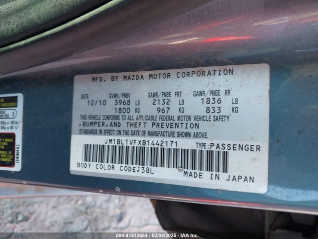 2011 MAZDA MAZDA3 JM1BL1VFXB1442171 Photo 8