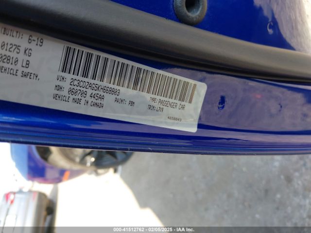 2C3CDZAG5KH668803 Dodge Challenger Sxt
