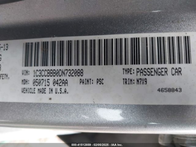 2013 CHRYSLER 200 1C3CCBBB0DN732088 Photo 8