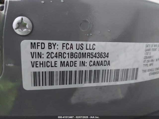 2021 CHRYSLER PACIFICA 2C4RC1BG0MR543634 Photo 8