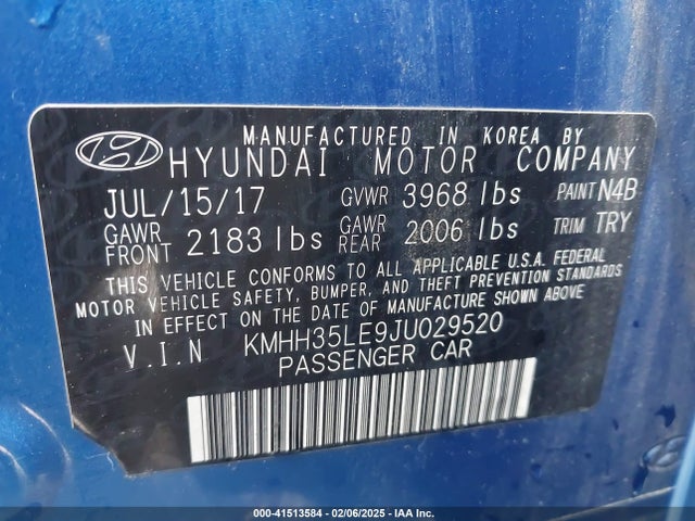 KMHH35LE9JU029520 Hyundai ELANTRA GT