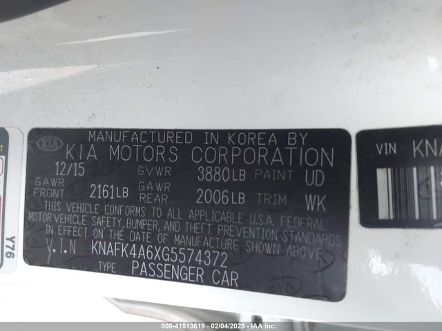 KIA FORTE LX 2016 KNAFK4A6XG5574372 Image 9