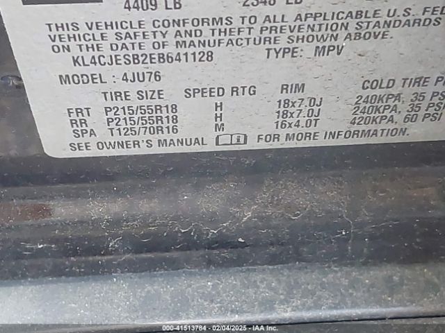 KL4CJESB2EB641128 Buick Encore