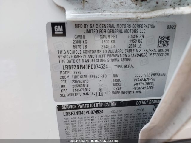 LRBFZNR40PD074524 Buick Envision Essence Fwd