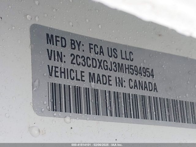 2C3CDXGJ3MH594954 Dodge Charger Scat Pack Rwd