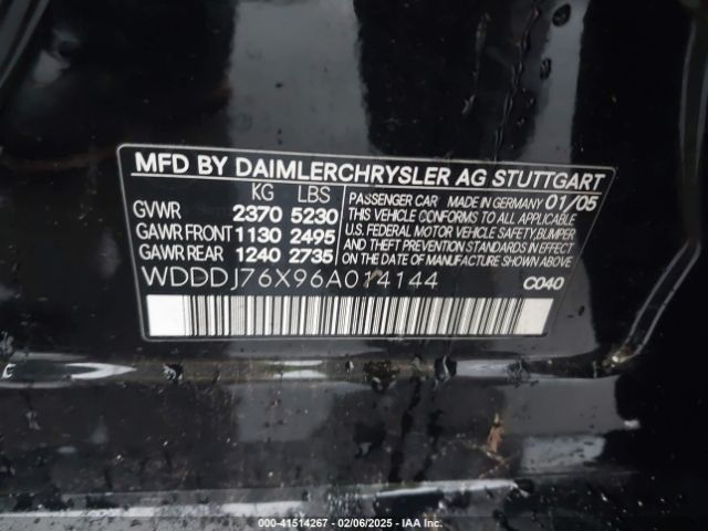 2006 MERCEDES-BENZ CLS 55 AMG WDDDJ76X96A014144 Photo 8