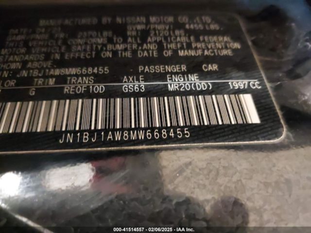 JN1BJ1AW8MW668455 Nissan Rogue Sport S Awd Xtronic Cvt