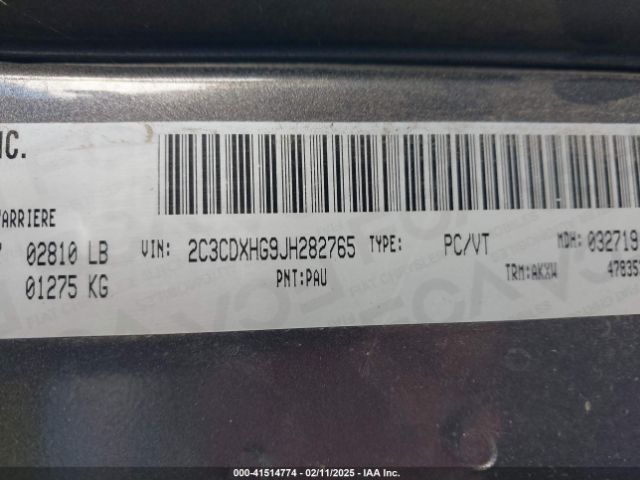 2018 DODGE CHARGER 2C3CDXHG9JH282765 Photo 8