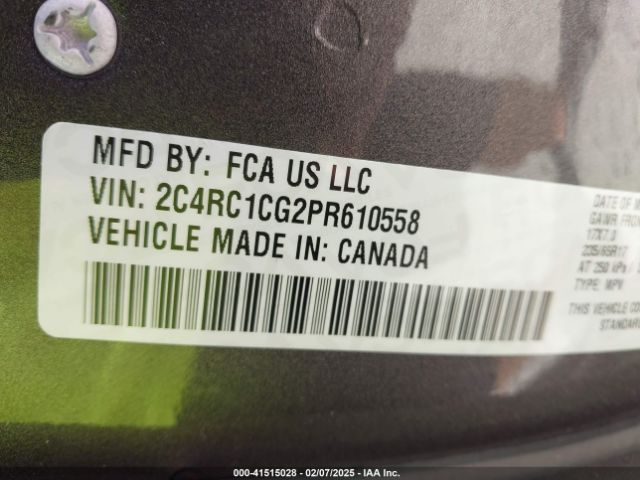 2C4RC1CG2PR610558 Chrysler Voyager Lx